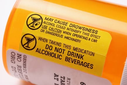 medication warning label