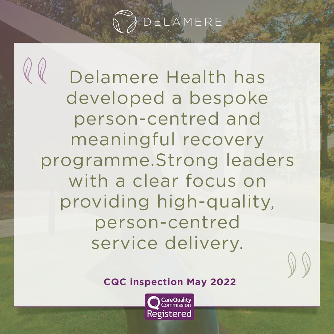 Detox and recovery support at Delamere clinic
