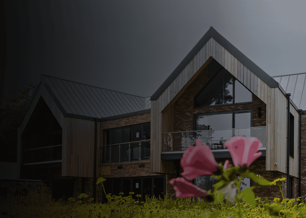 Darkened image of the front of Delamere Health rehab